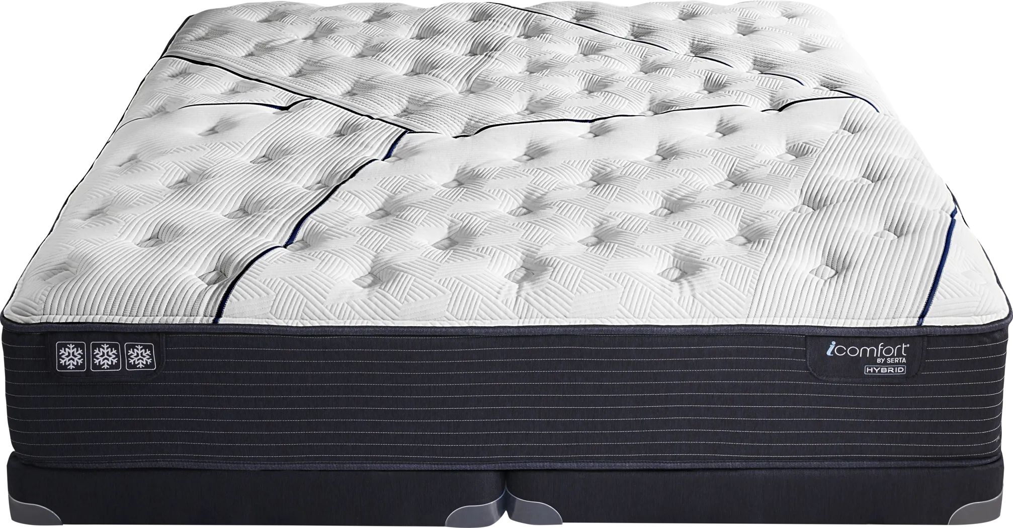 Serta iComfort CF3000 Quilted II Plush Low Profile King Mattress Set - Thumbnail - Image 2