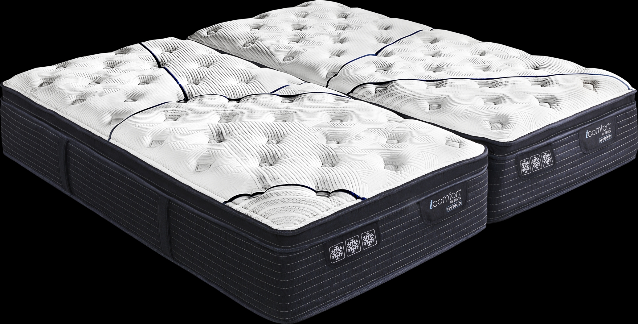 Serta iComfort CF3000 Quilted II Plush Pillowtop Split King Mattress (2 TWXL) - Thumbnail - Image 1