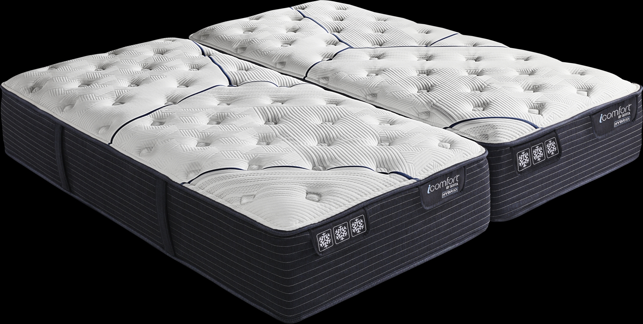 Serta iComfort CF3000 Quilted II Plush Split King Mattress (2 TWXL) - Thumbnail - Image 1