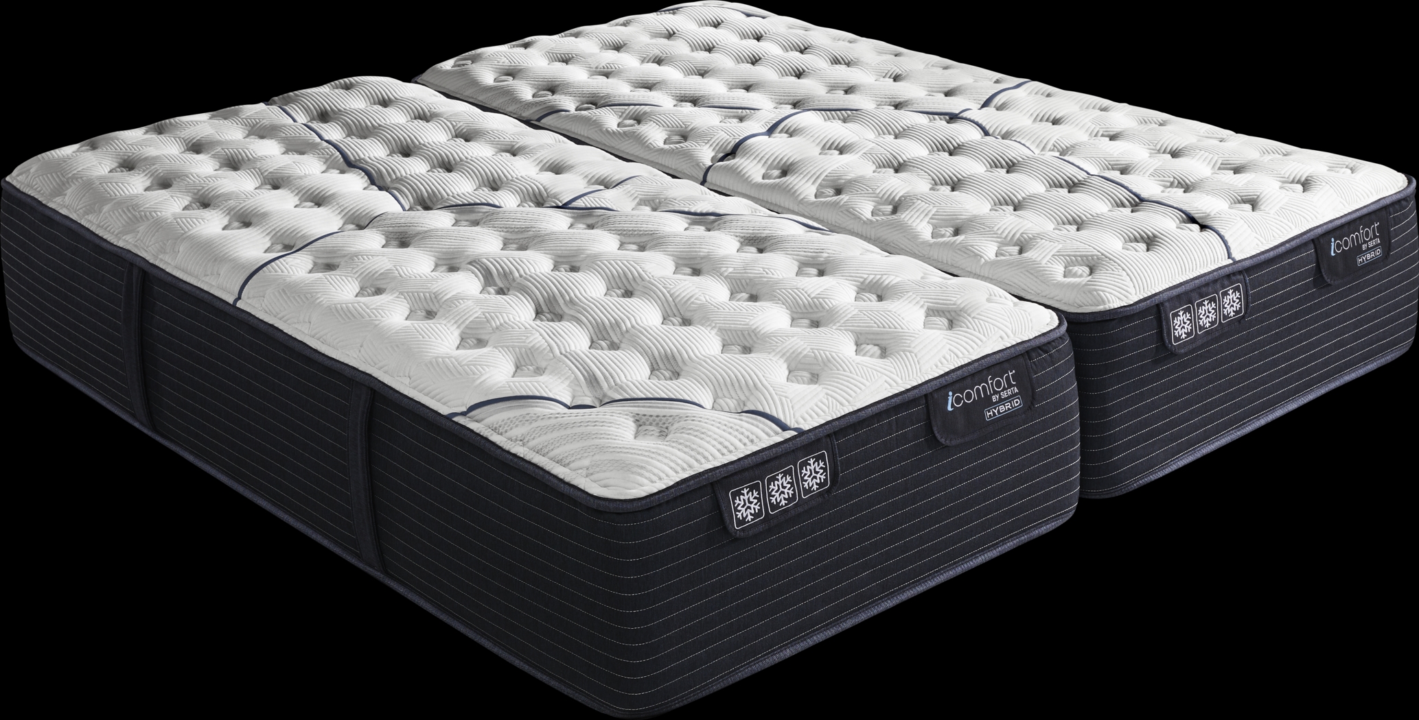 Serta iComfort CF4000 Quilted II Extra Firm Split King Mattress (2 TWXL) - Thumbnail - Image 1