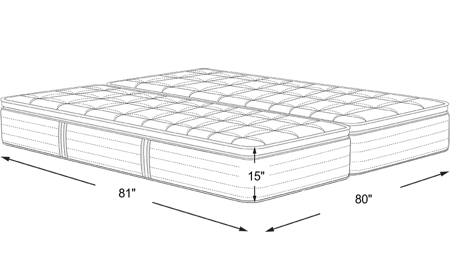 Dimension Image. Please refer to the Dimension Tab on this page for dimension details.