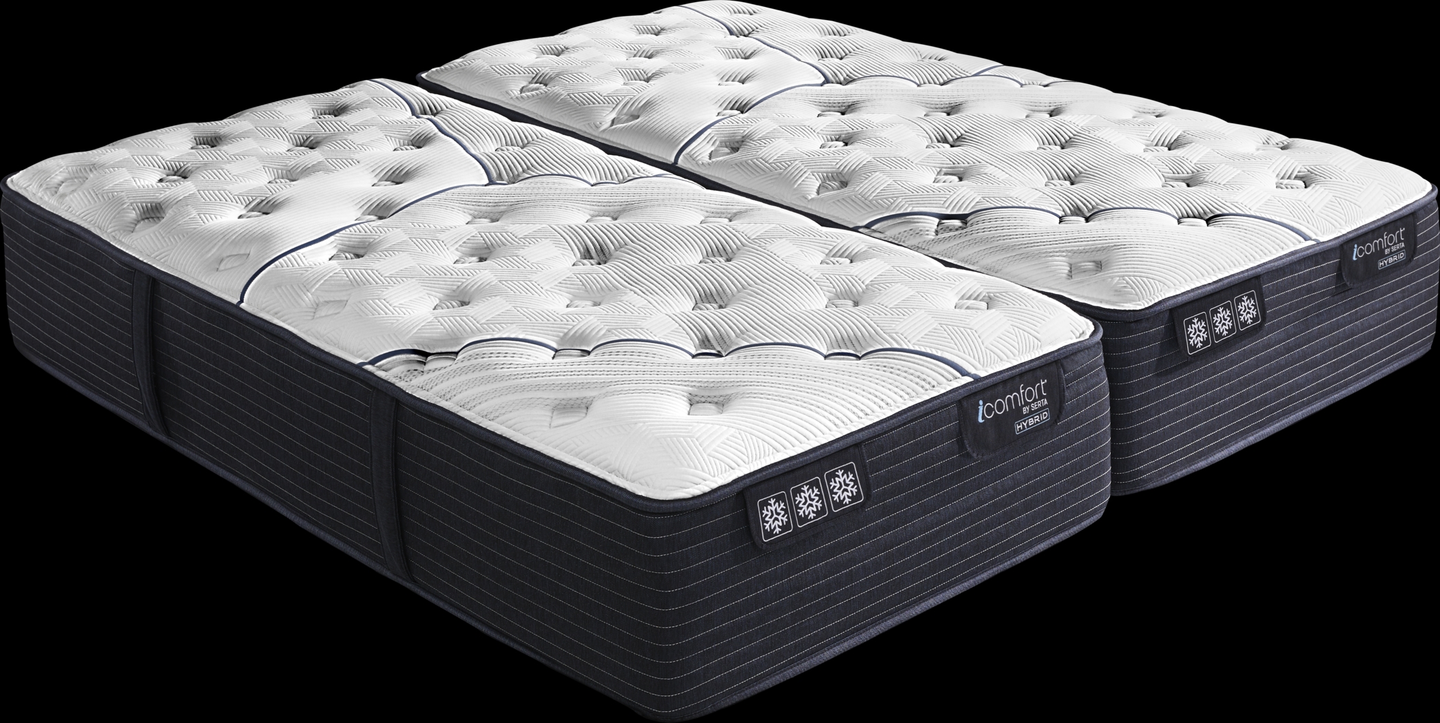 Serta iComfort CF4000 Quilted II Medium Split King Mattress (2 TWXL) - Thumbnail - Image 1