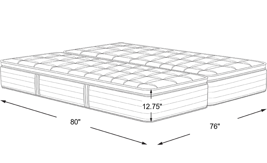 Dimension Image. Please refer to the Dimension Tab on this page for dimension details.