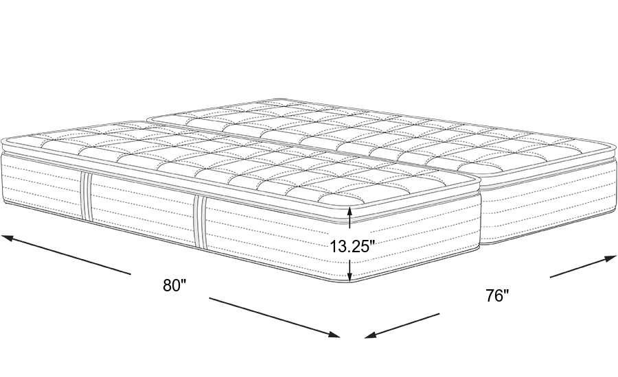 Dimension Image. Please refer to the Dimension Tab on this page for dimension details.