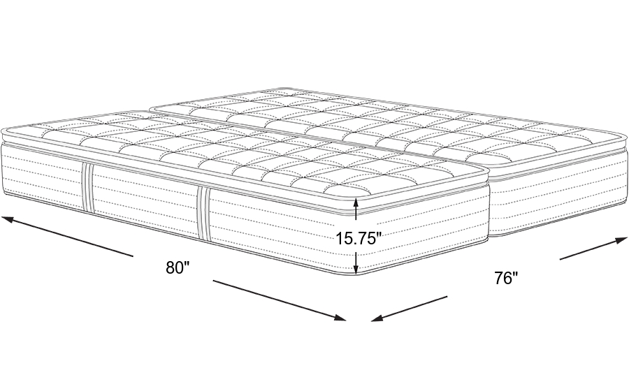 Dimension Image. Please refer to the Dimension Tab on this page for dimension details.