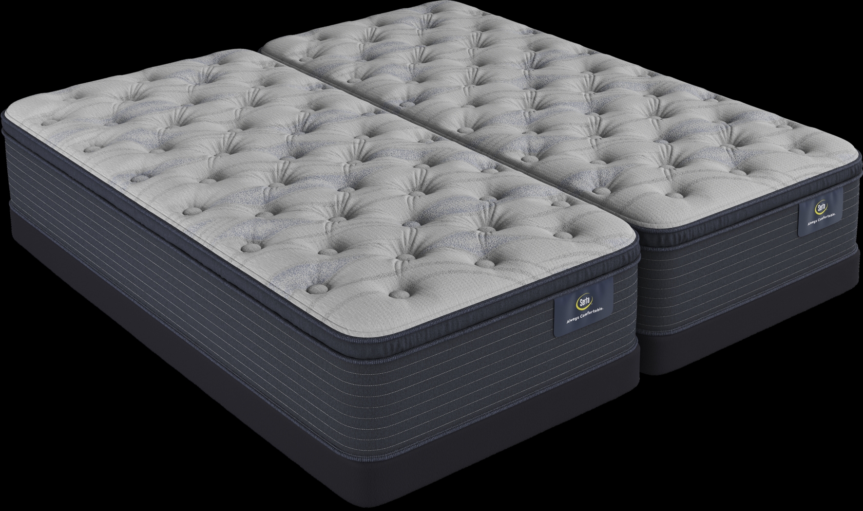 Serta Luxe Edition Adria Coast Split King Low Profile Mattress Set - Thumbnail - Image 1