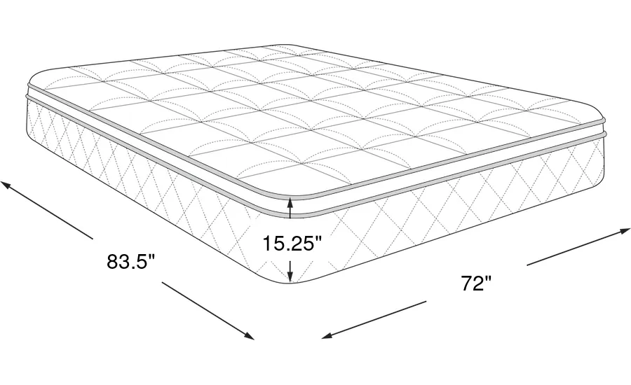 Dimension Image. Please refer to the Dimension Tab on this page for dimension details.