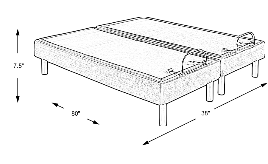 Serta Motion Perfect IV Split California King Adjustable Base