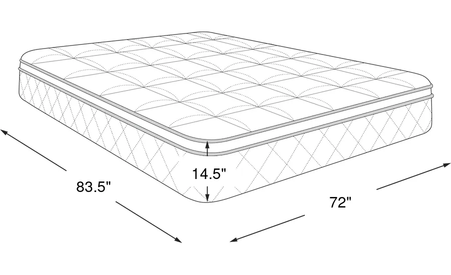 Dimension Image. Please refer to the Dimension Tab on this page for dimension details.