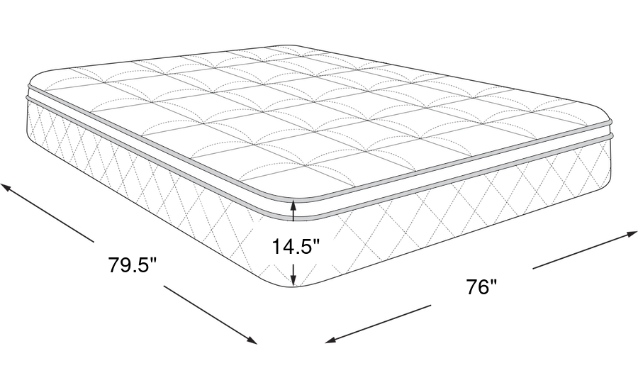 Dimension Image. Please refer to the Dimension Tab on this page for dimension details.