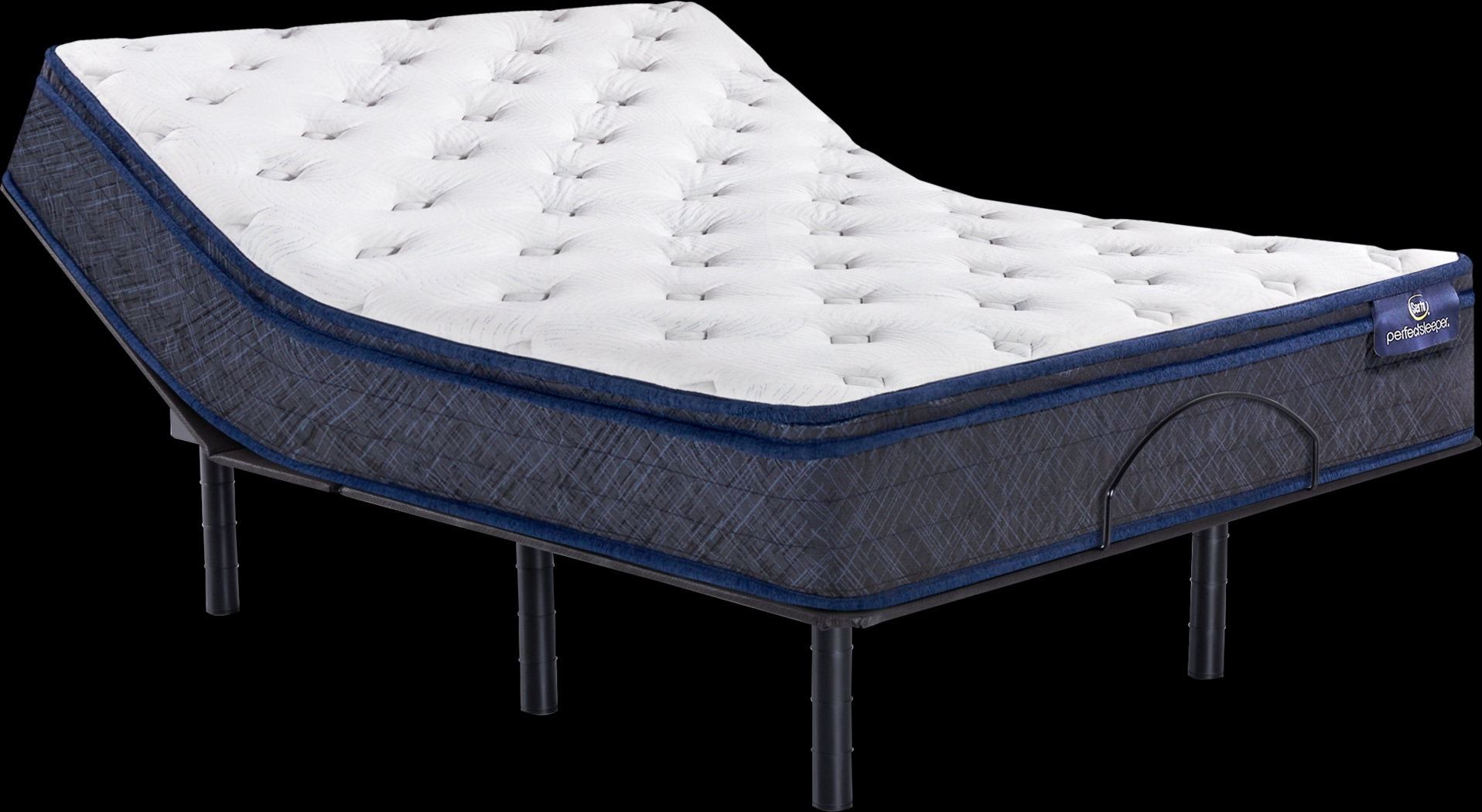 Serta Perfect Sleeper Arial Cove Queen Mattress with Head Up Only Base - Thumbnail - Image 1