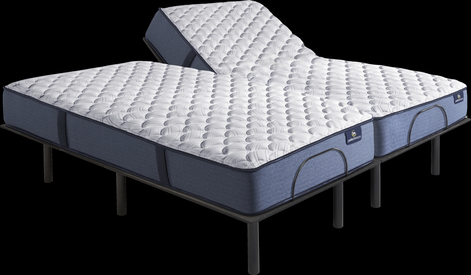 Serta Perfect Sleeper Arina Split King Mattress with Head Up Only Base - Thumbnail - Image 1