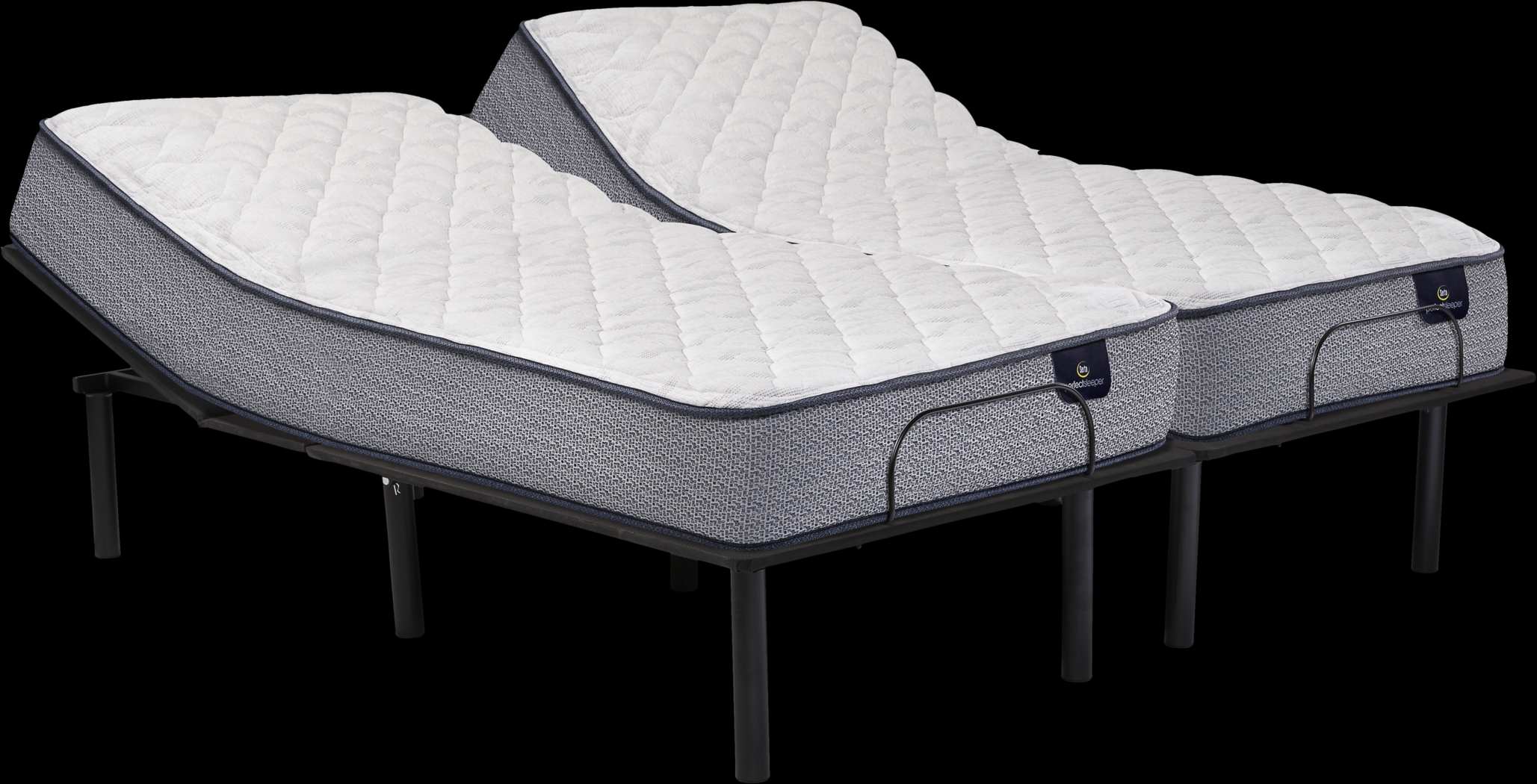 Serta Perfect Sleeper Belmora Split King Mattress with RTG Sleep 2000 Adjustable Base - Thumbnail - Image 1