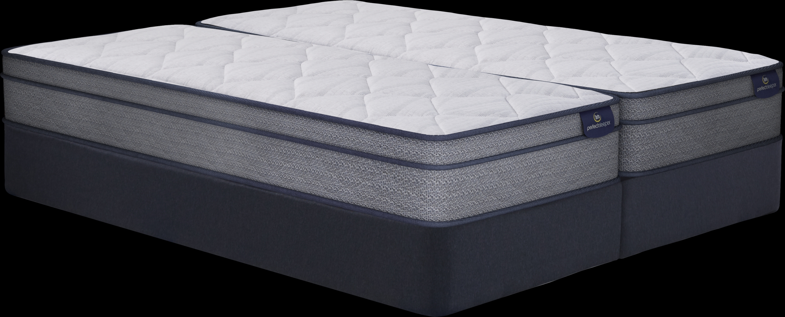 Serta Perfect Sleeper Camden Lake Low Profile Split King Mattress Set - Thumbnail - Image 1