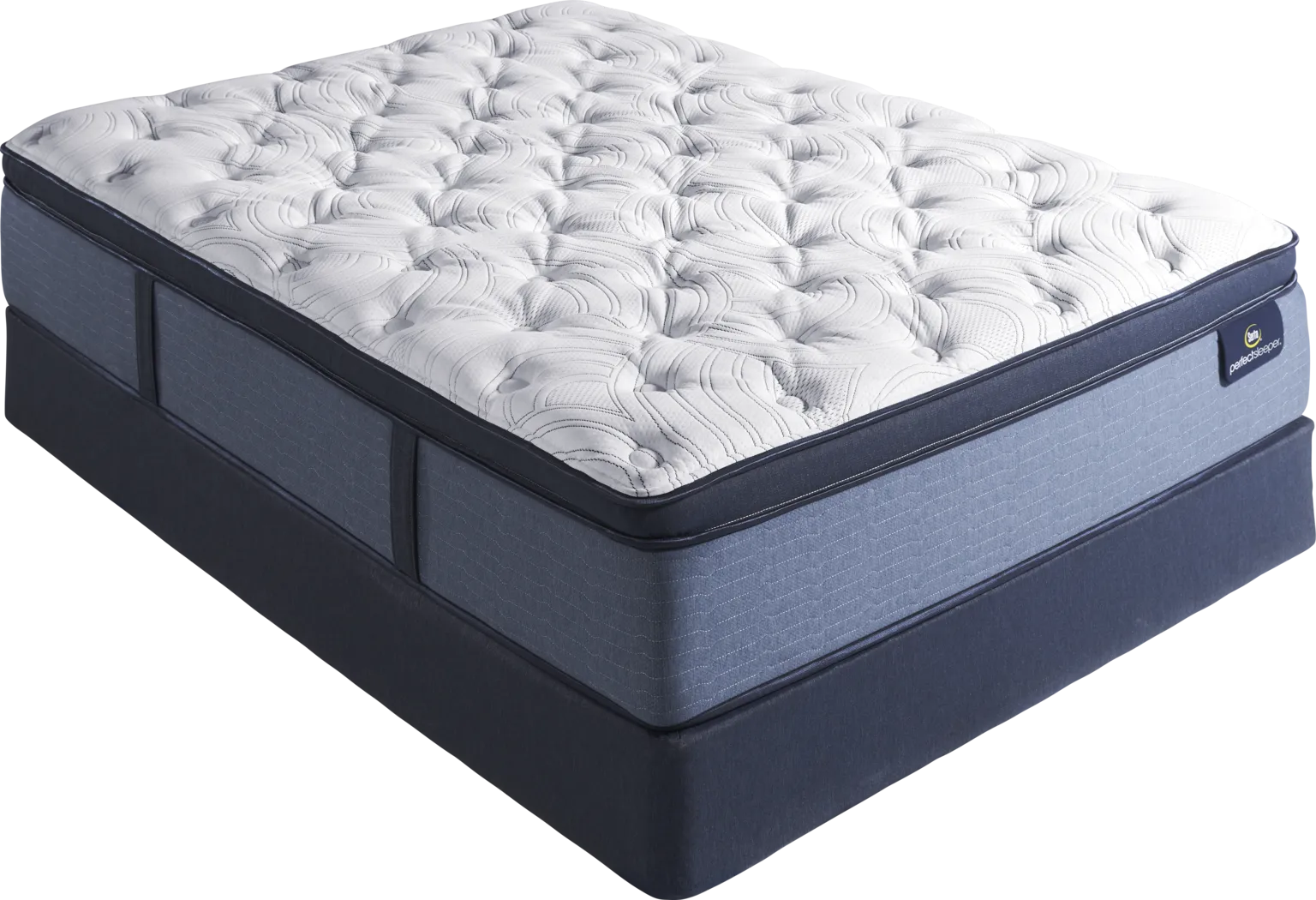 Serta Perfect Sleeper Delphine Low Profile Queen Mattress Set - Thumbnail - Image 1
