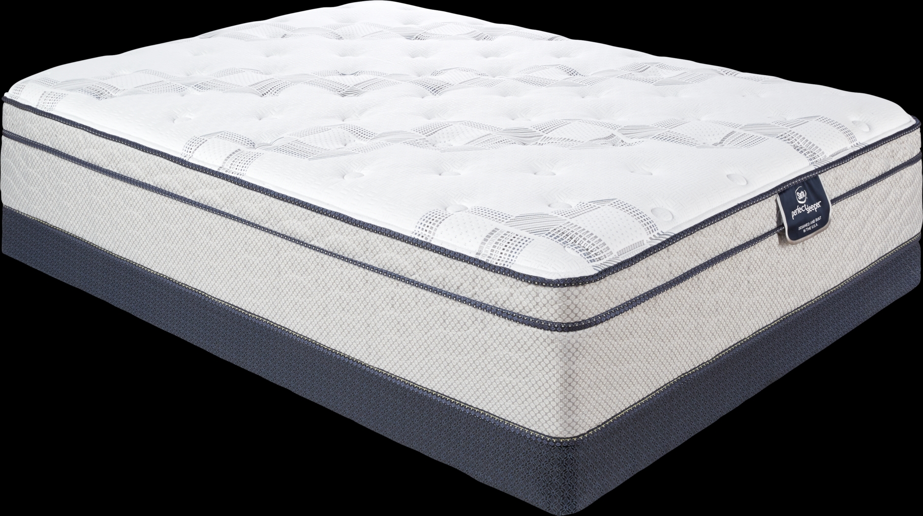 Serta Perfect Sleeper Echo Springs Low Profile Queen Mattress Set - Thumbnail - Image 1