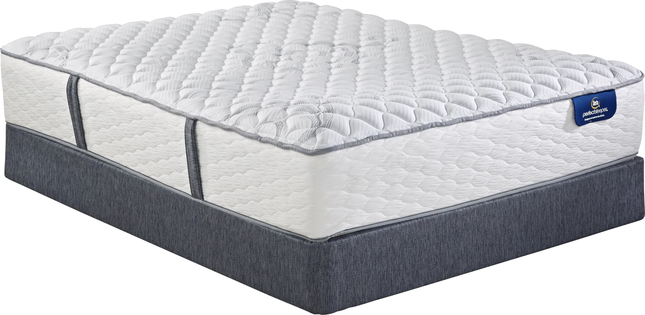 Serta Perfect Sleeper Elite Holmwood Low Profile Queen Mattress Set - Thumbnail - Image 1