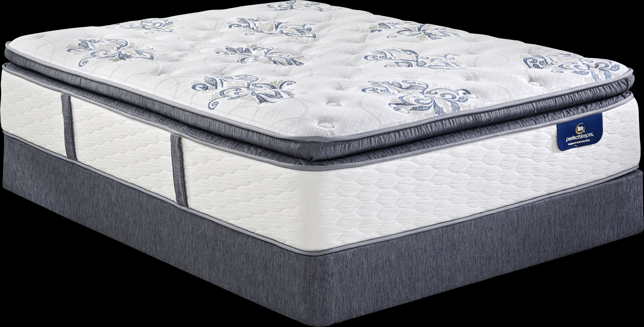 Serta Perfect Sleeper Elite Pleasant Way King Mattress with Reverie O200 Adjustable Base - Thumbnail - Image 1