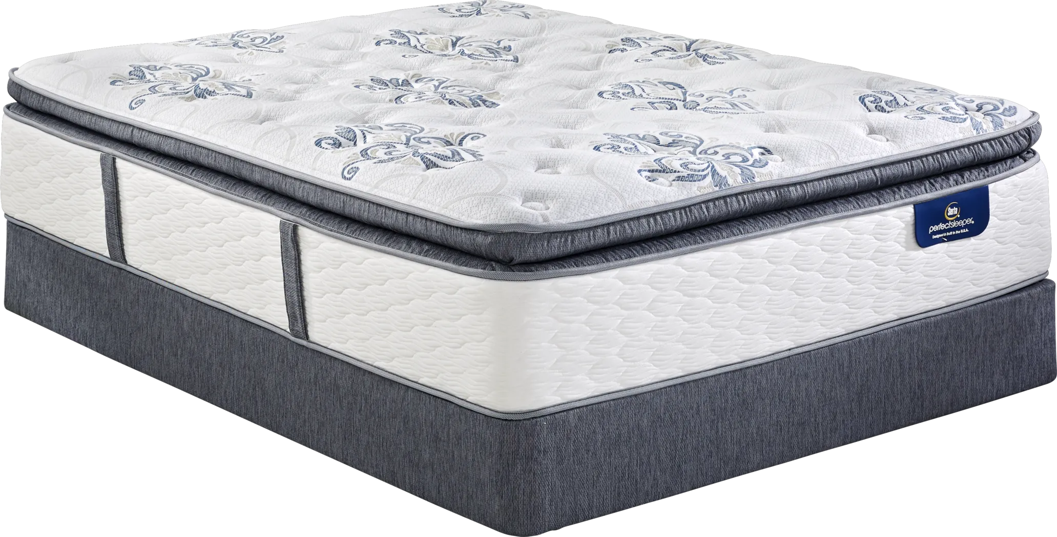 Serta Perfect Sleeper Elite Pleasant Way Queen Mattress Set - Thumbnail - Image 1