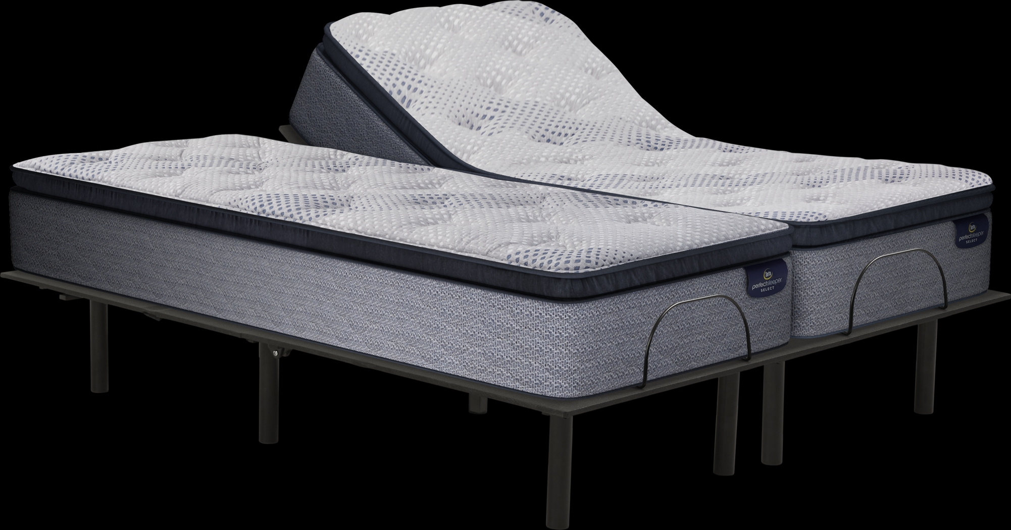 Serta Perfect Sleeper Gladwyn Split King Mattress with RTG Sleep 2000 Adjustable Base - Thumbnail - Image 1