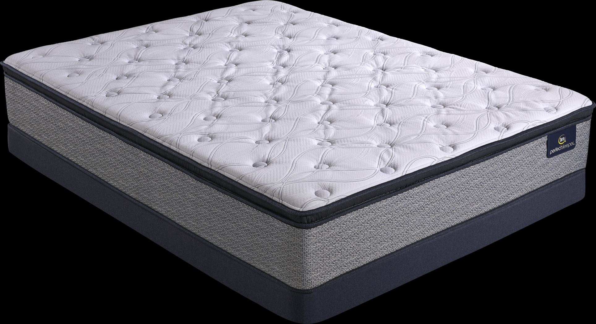Serta Perfect Sleeper Grove Bay Low Profile Queen Mattress Set - Thumbnail - Image 1