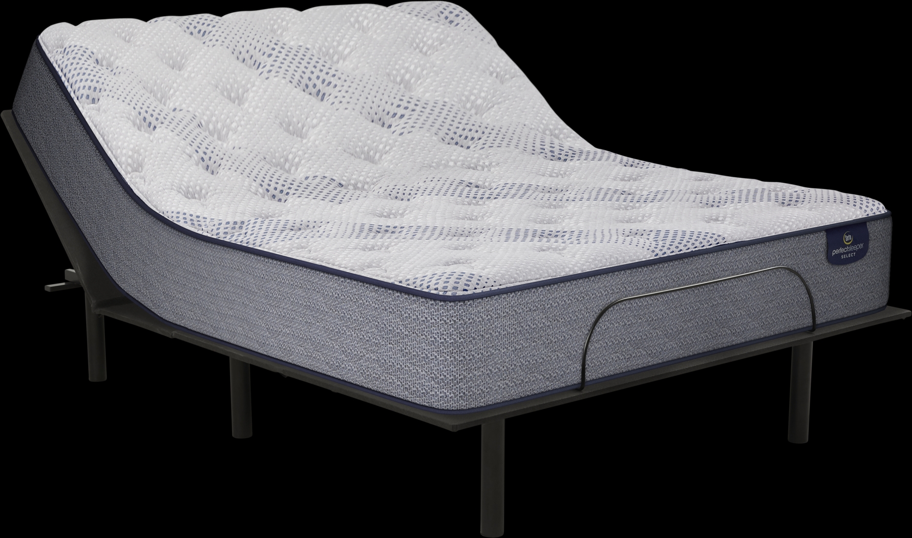 Serta Perfect Sleeper Hazelcrest Queen Mattress with RTG Sleep 2000 Adjustable Base - Thumbnail - Image 1