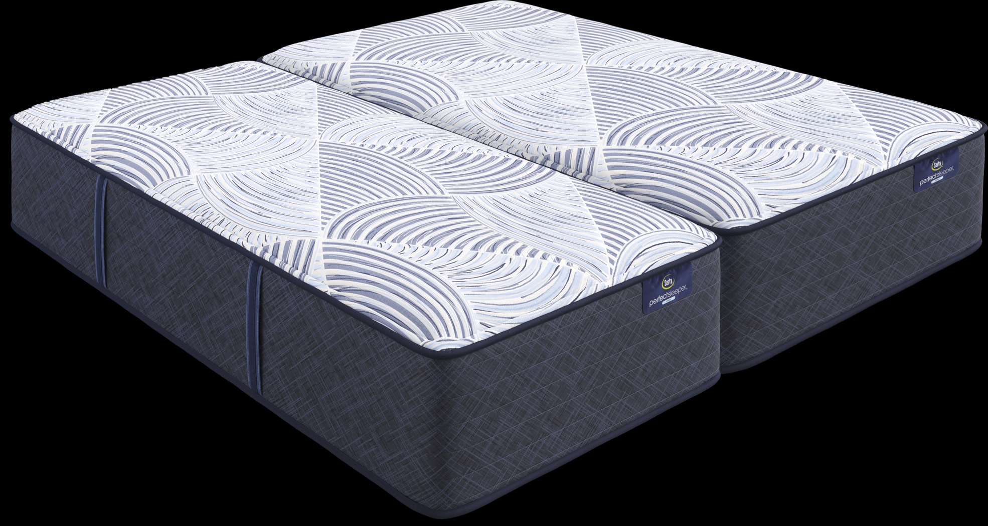 Serta Perfect Sleeper Hybrid Cobalt Serenity Split King Mattress (2 TWXL) - Thumbnail - Image 1