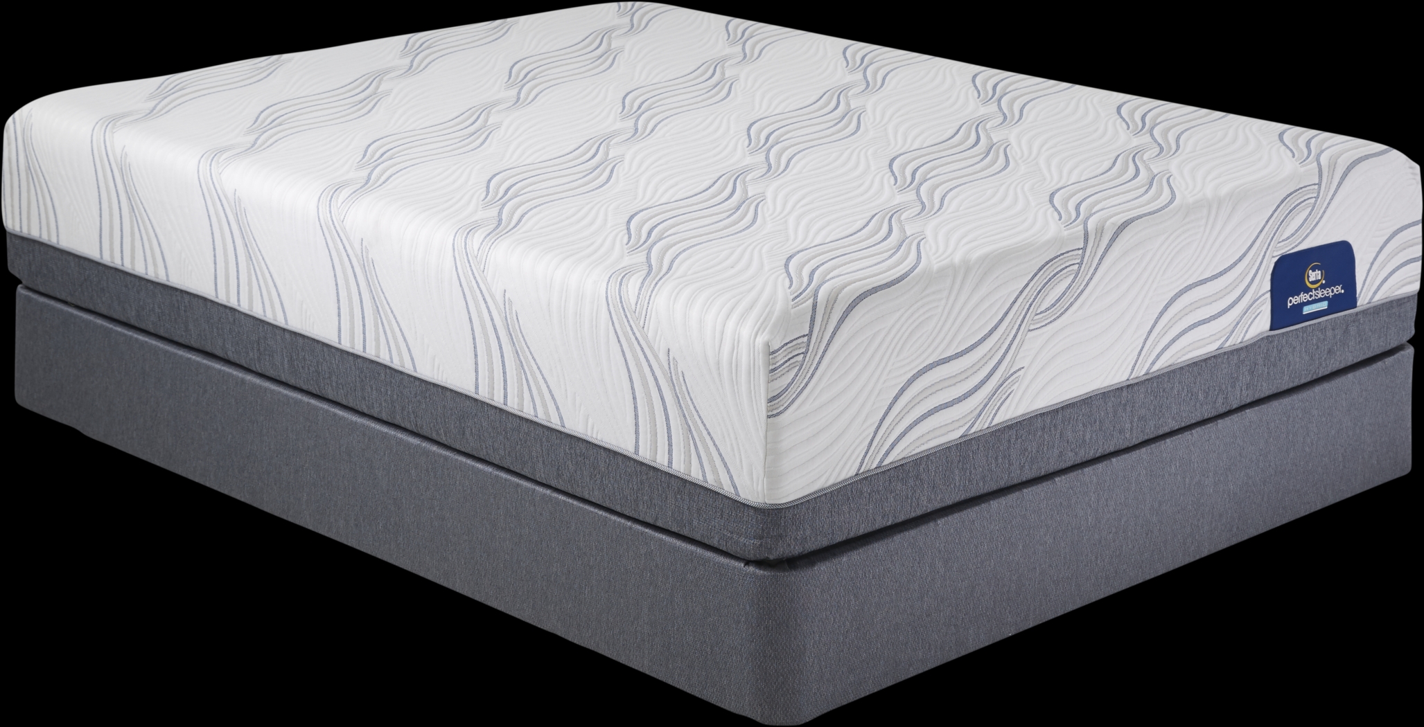 Serta Perfect Sleeper Hybrid Fall River Queen Mattress Set - Thumbnail - Image 1