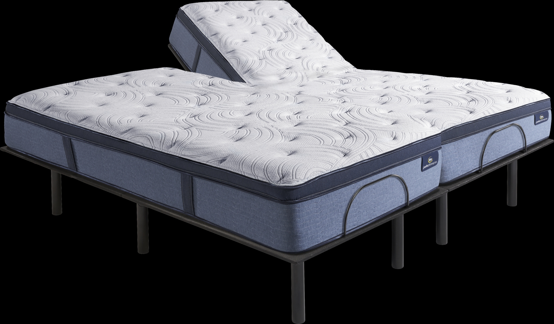 Serta Perfect Sleeper Mila Split King Mattress with Head Up Only Base - Thumbnail - Image 1