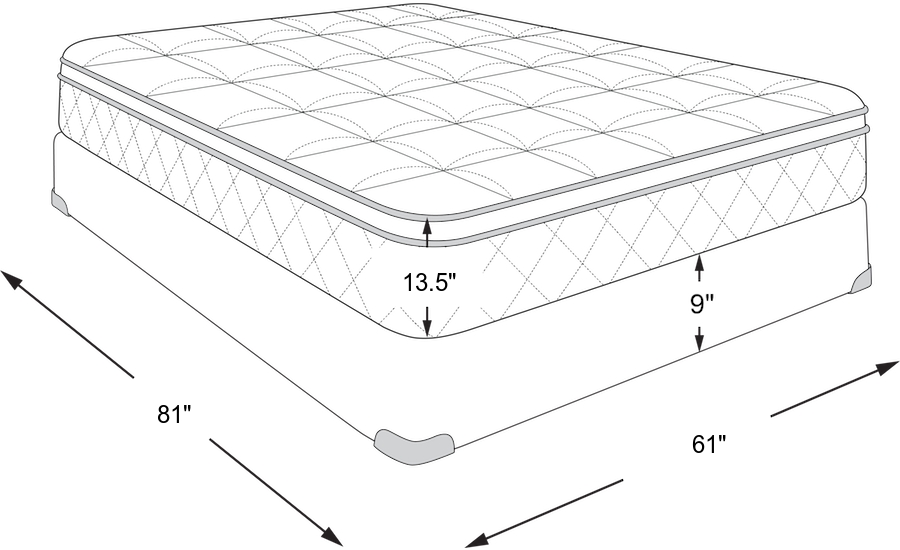 Dimension Image. Please refer to the Dimension Tab on this page for dimension details.