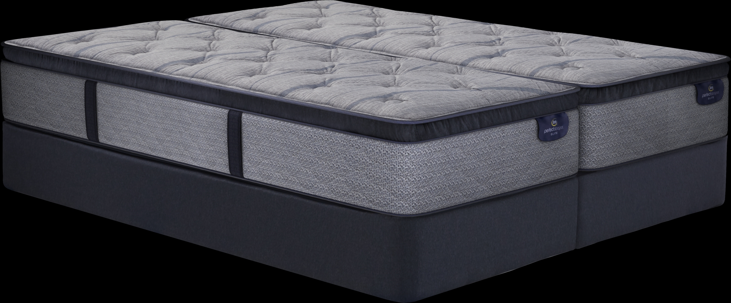 Serta Perfect Sleeper Pine Meadow Low Profile Split King Mattress Set - Thumbnail - Image 1