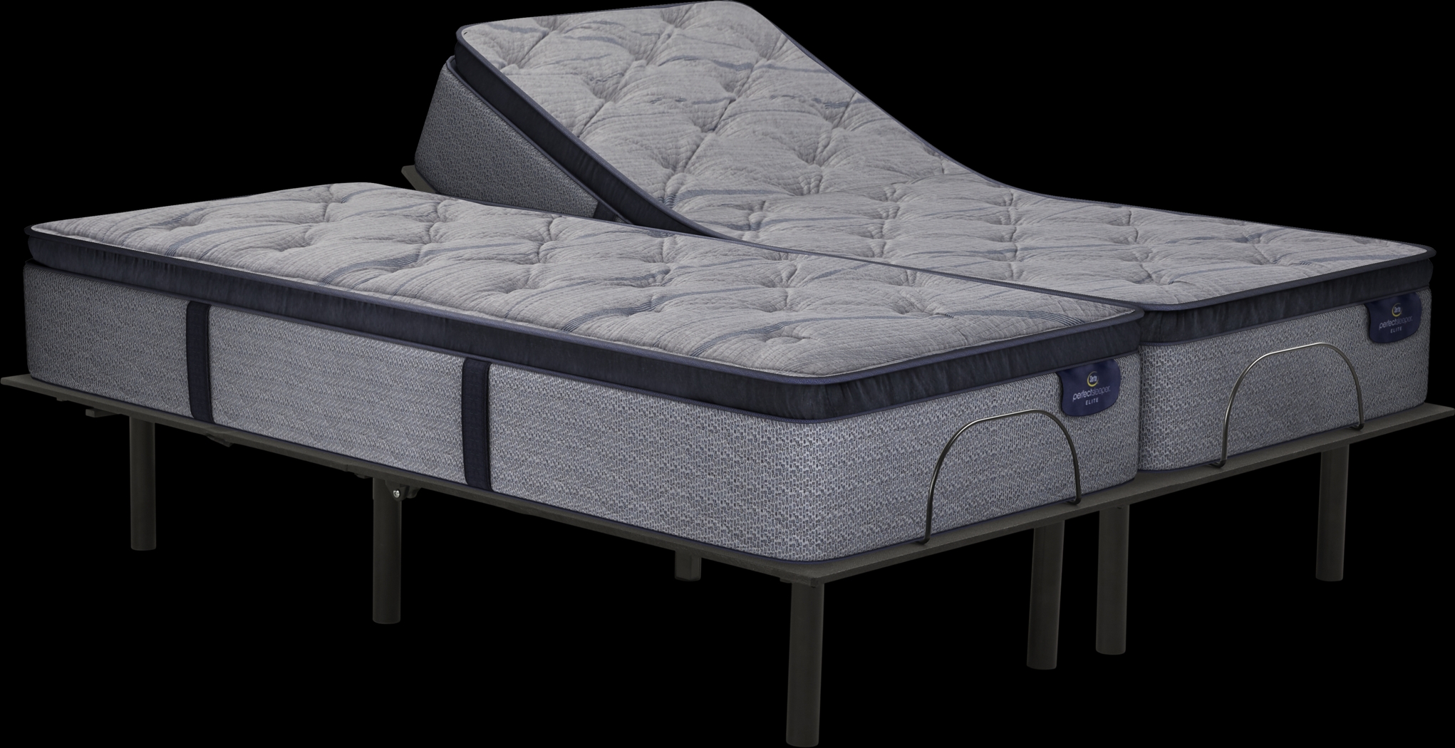 Serta Perfect Sleeper Pine Meadow Split King Mattress with RTG Sleep 2000 Adjustable Base - Thumbnail - Image 1