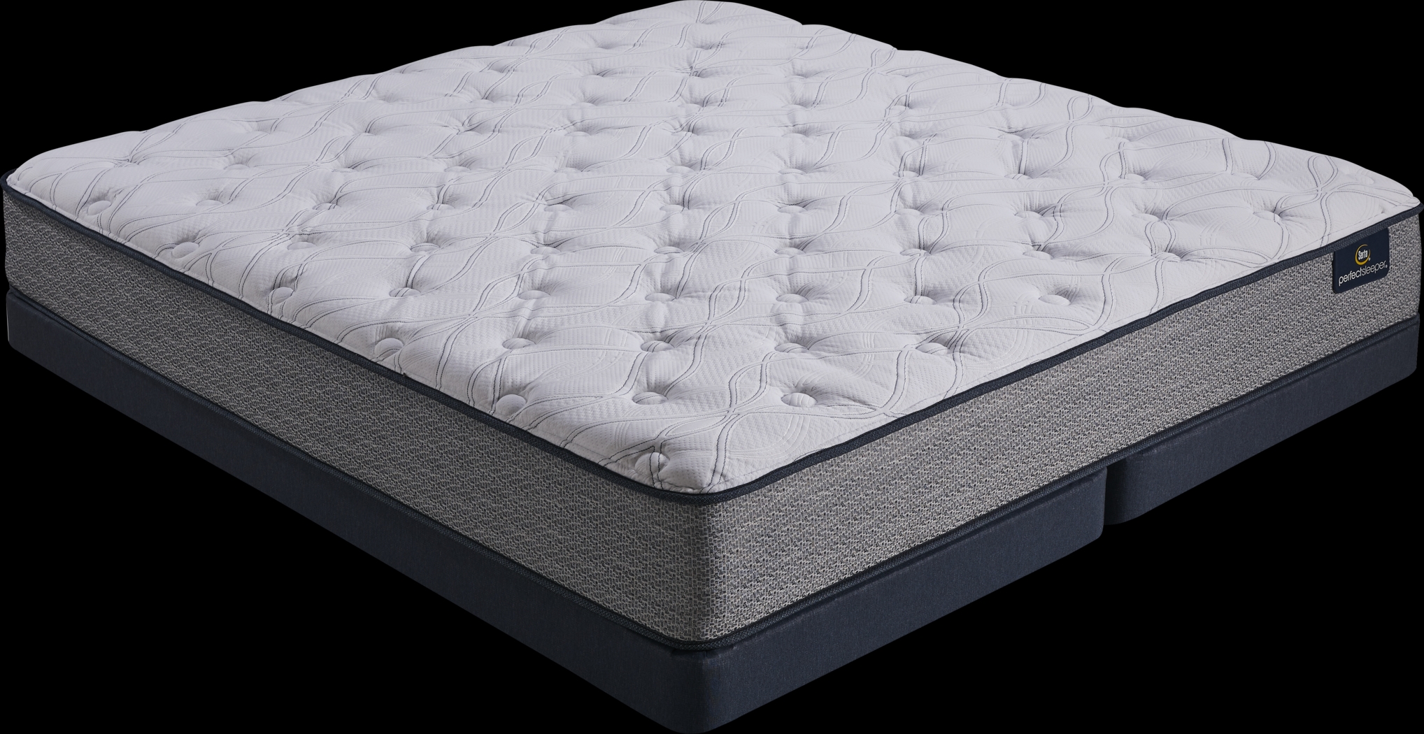 Serta Perfect Sleeper Pine Peak Low Profile King Mattress Set - Thumbnail - Image 1