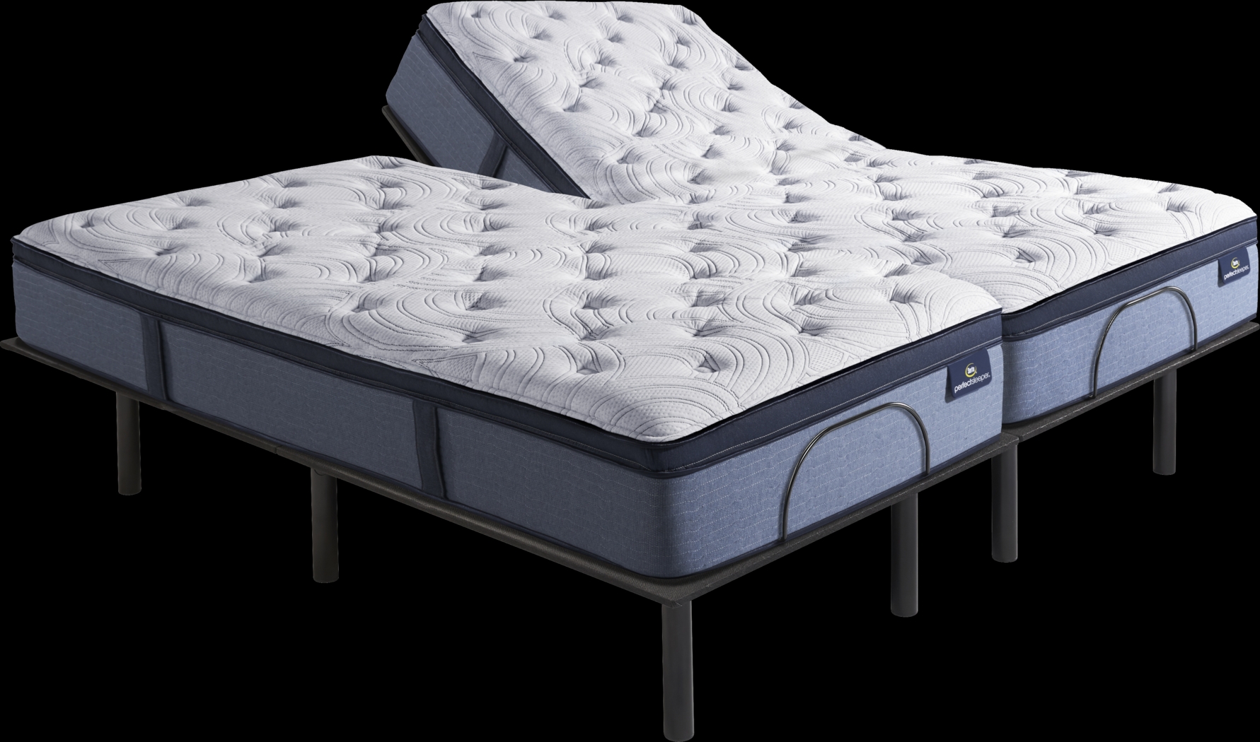 Serta Perfect Sleeper Rianna Split King Mattress with Head Up Only Base - Thumbnail - Image 1