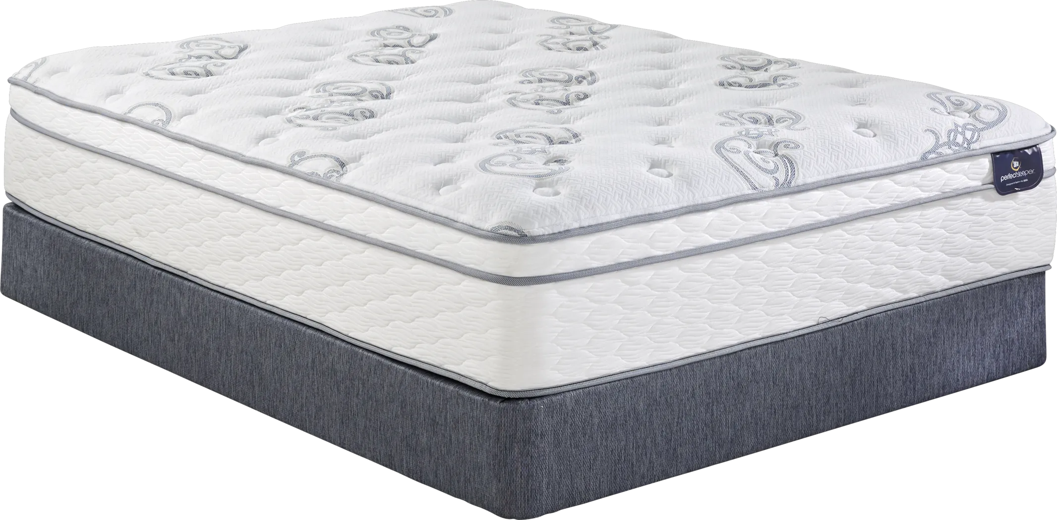 Serta Perfect Sleeper Select Clarendon Ridge Low Profile Queen Mattress Set - Thumbnail - Image 1