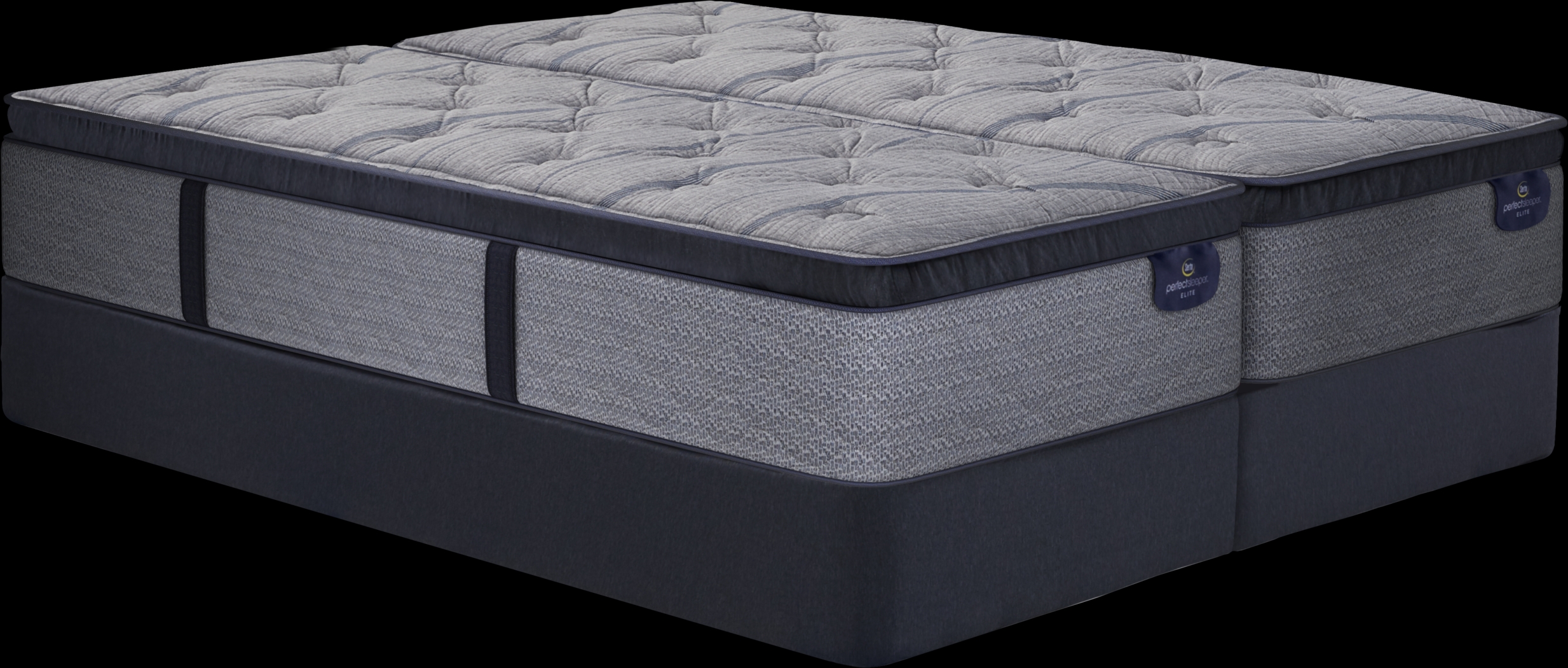 Serta Perfect Sleeper Vernon Hills Low Profile Split King Mattress Set - Thumbnail - Image 1