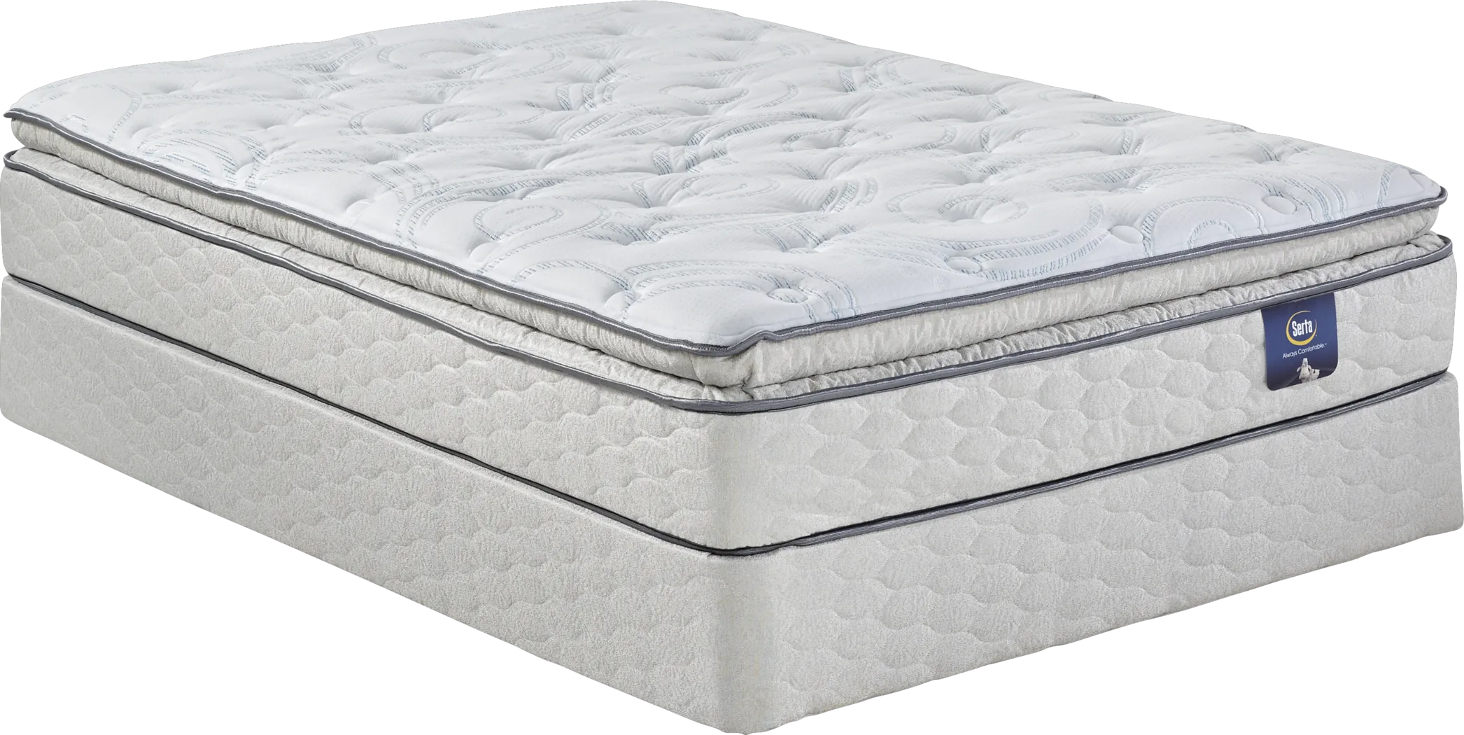 Serta Sertapedic Widefield Low Profile Full Mattress Set - Thumbnail - Image 1