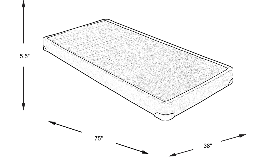 Dimension Image. Please refer to the Dimension Tab on this page for dimension details.