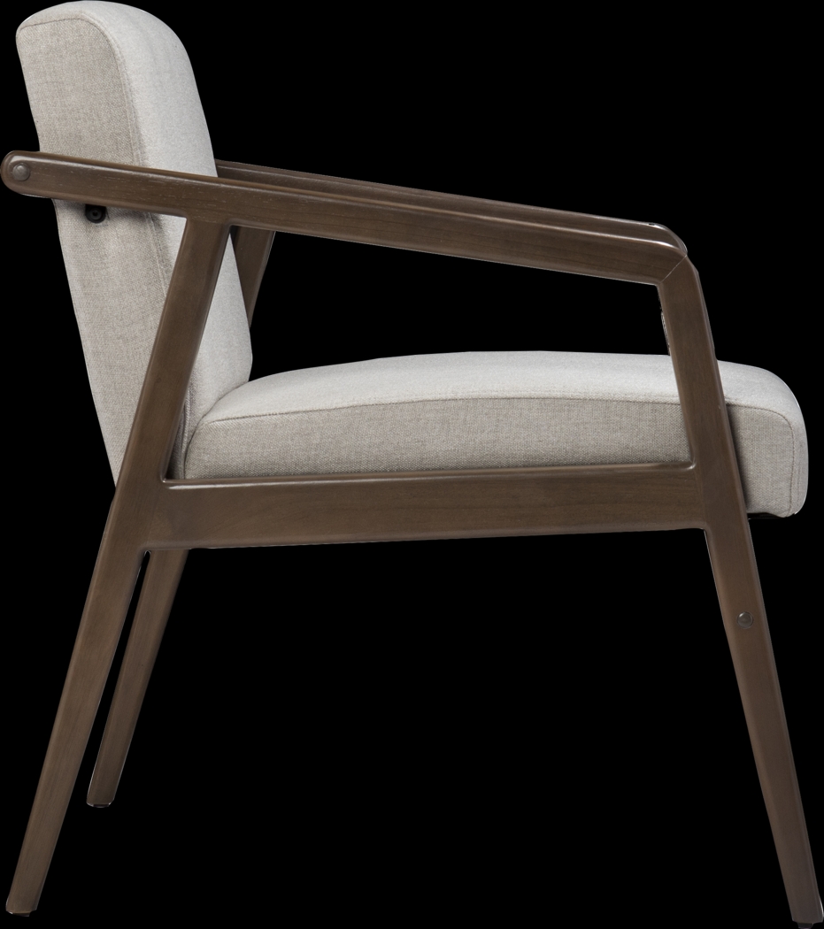 Sesbana Cream Accent Chair - Thumbnail - Image 2