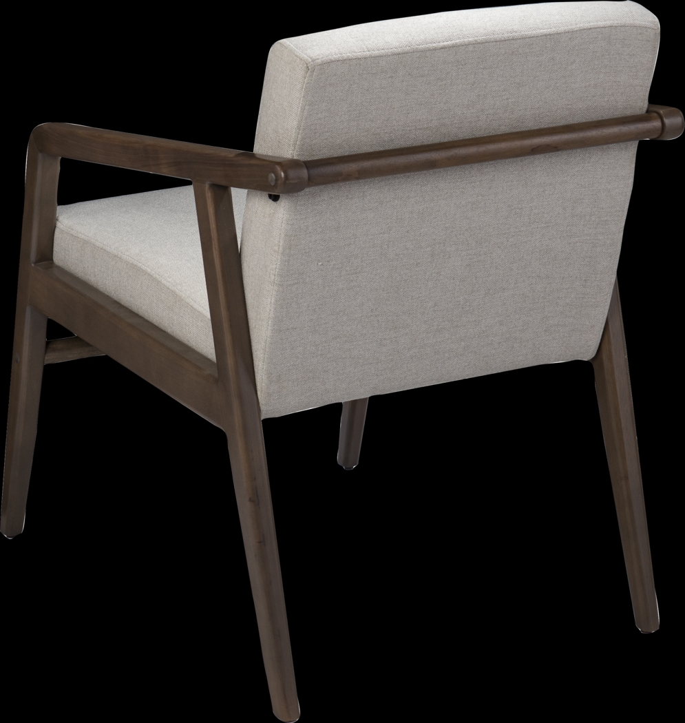Sesbana Cream Accent Chair - Thumbnail - Image 3
