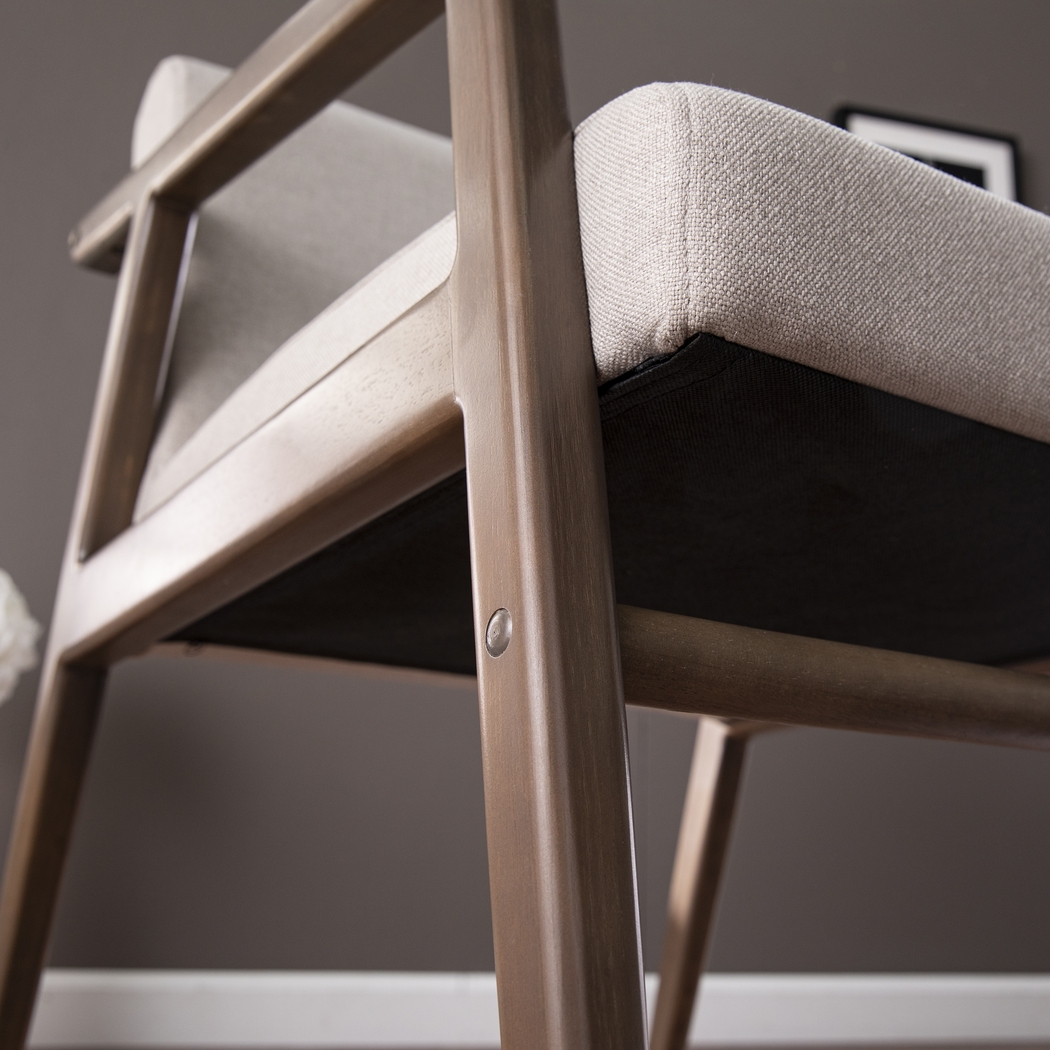 Sesbana Cream Accent Chair - Thumbnail - Image 4