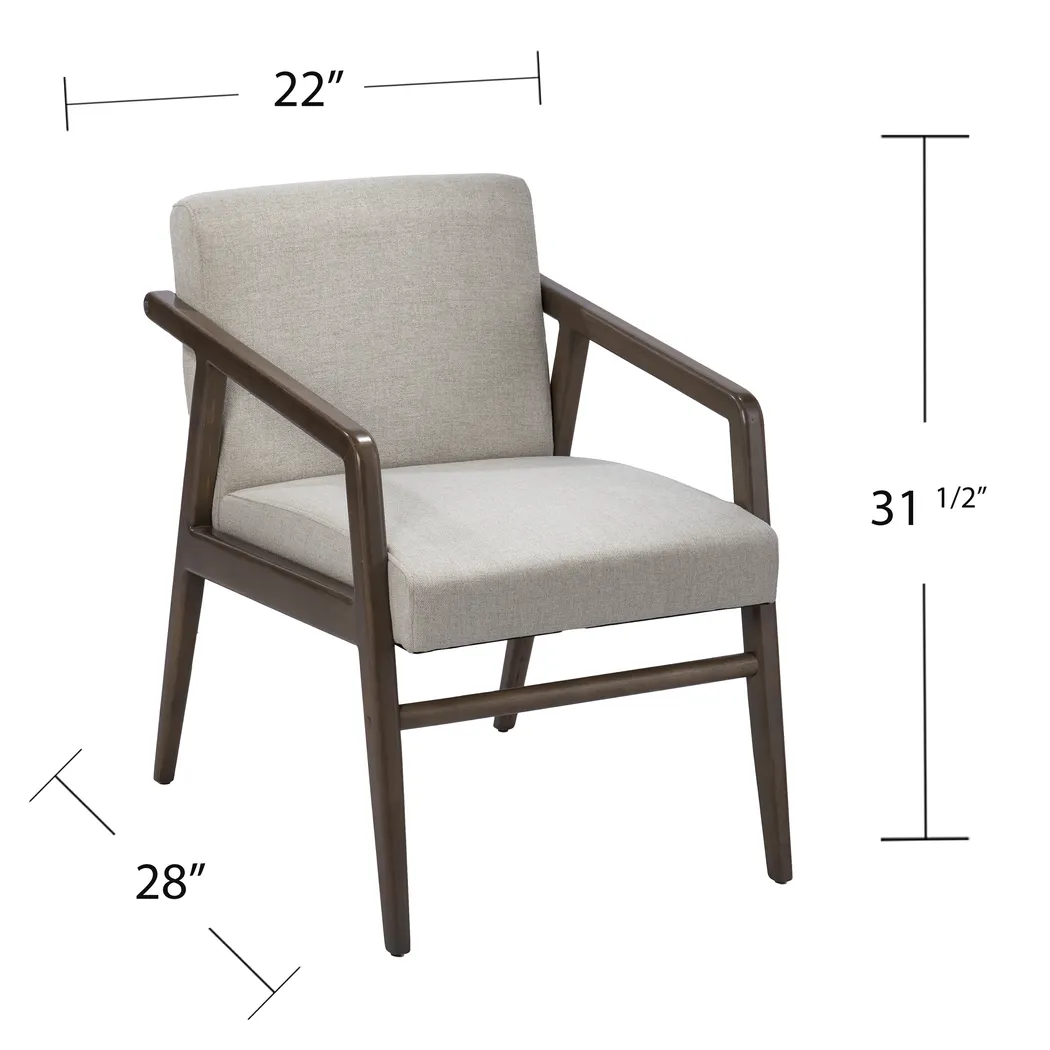 Sesbana Cream Accent Chair - Image 6