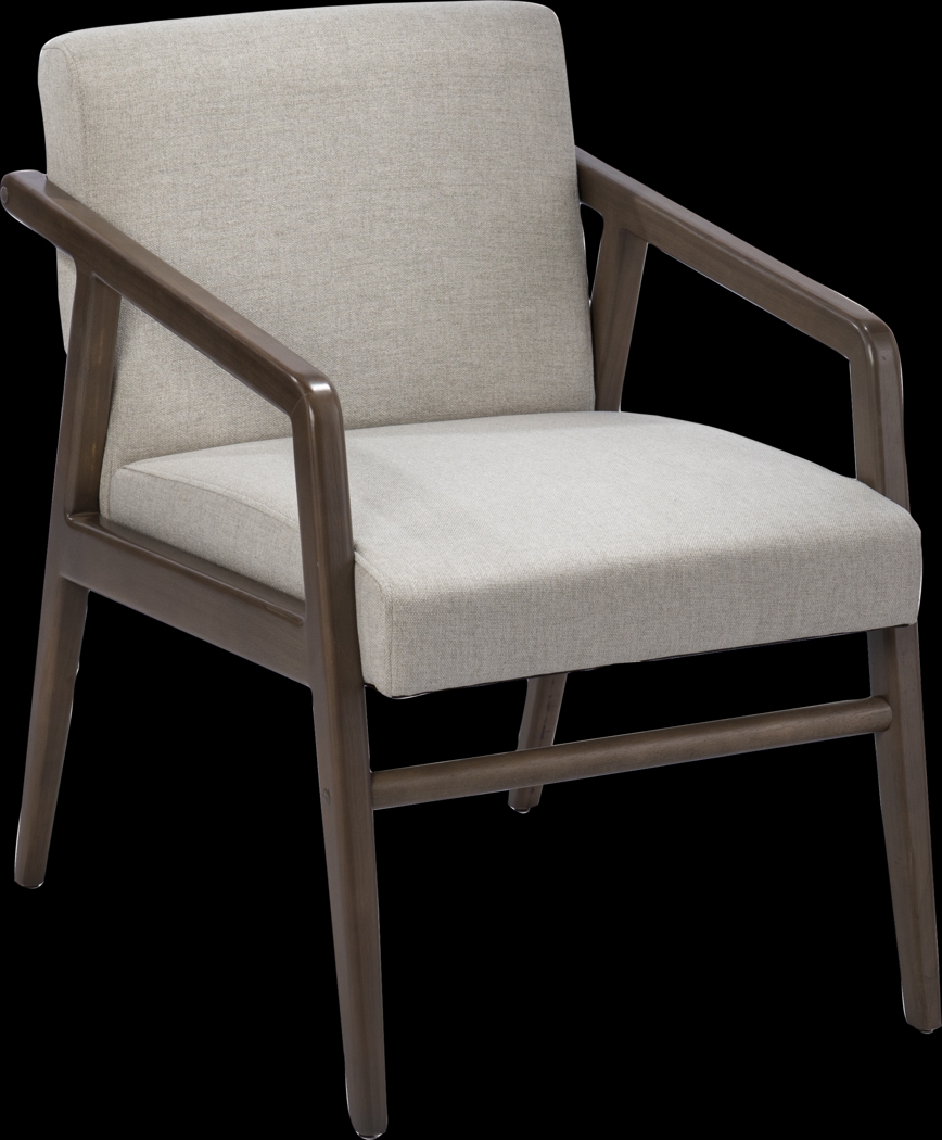 Sesbana Cream Accent Chair - Thumbnail - Image 1