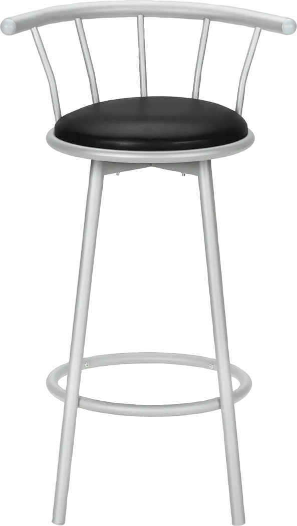 Sesslie Black Swivel Barstool, Set of 2 - Image 11