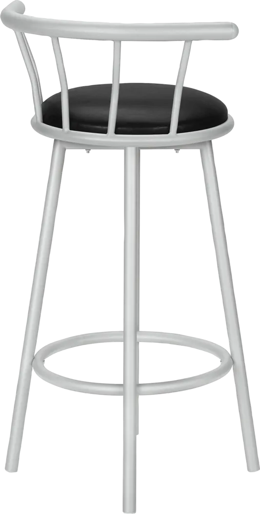 Sesslie Black Swivel Barstool, Set of 2 - Image 8