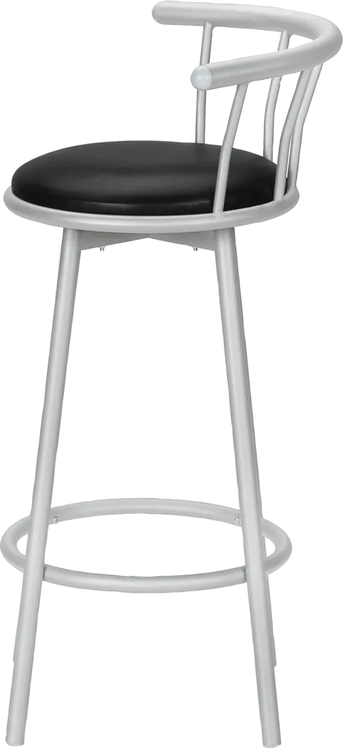 Sesslie Black Swivel Barstool, Set of 2 - Image 10