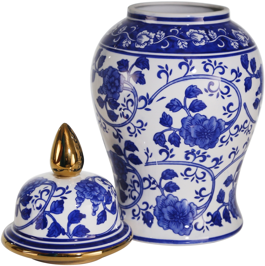 Severine Blue Temple Jar - Thumbnail - Image 3