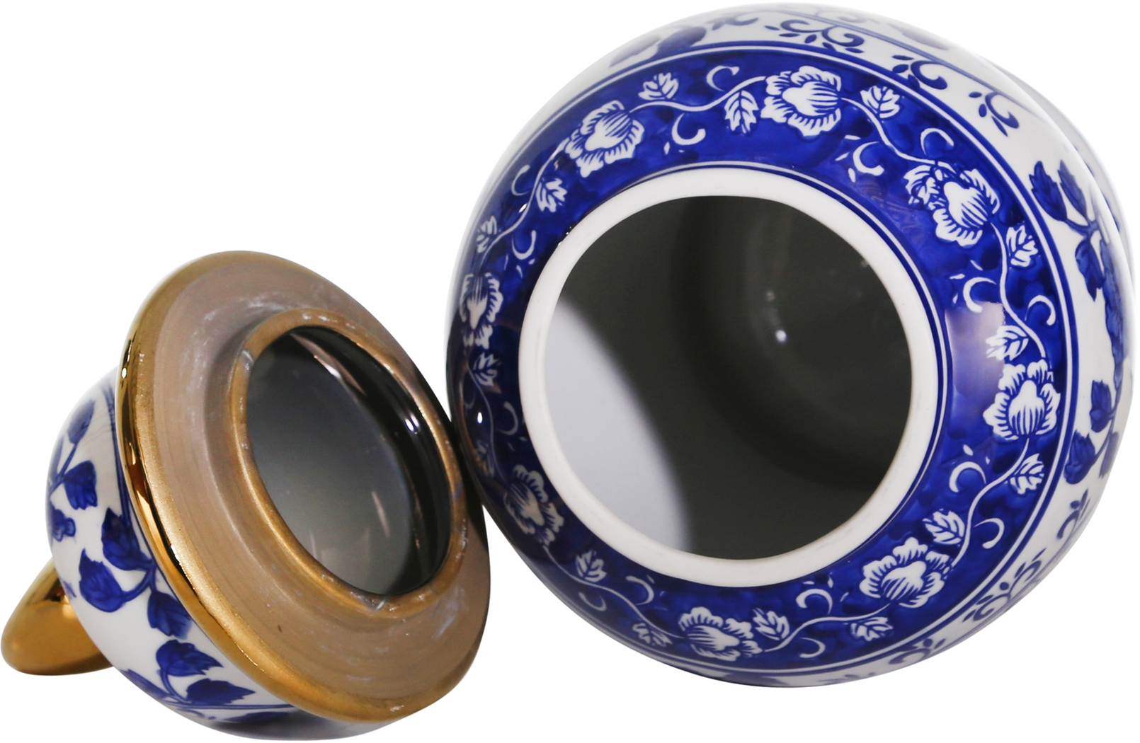 Severine Blue Temple Jar - Thumbnail - Image 4