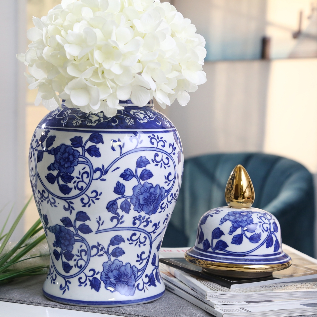 Severine Blue Temple Jar - Thumbnail - Image 5