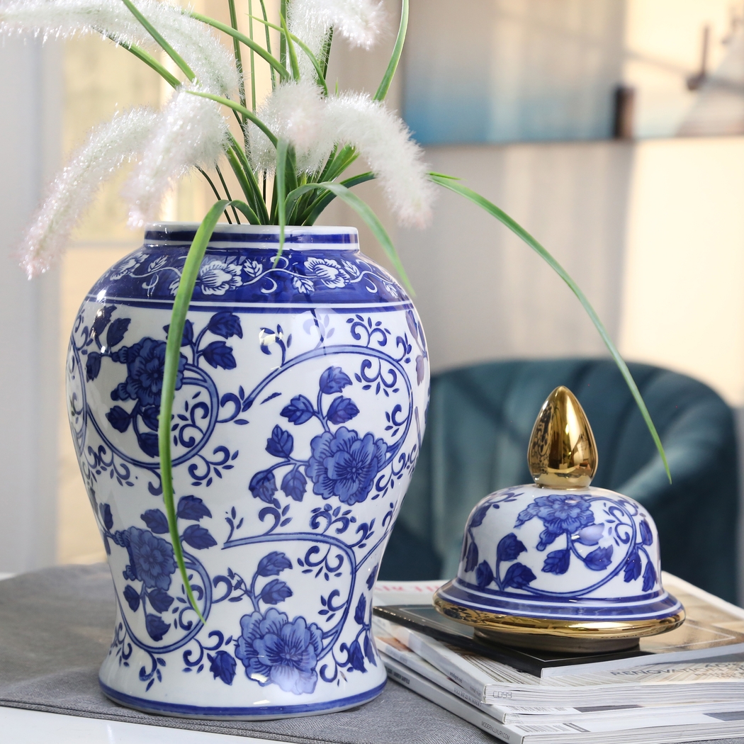 Severine Blue Temple Jar - Thumbnail - Image 6